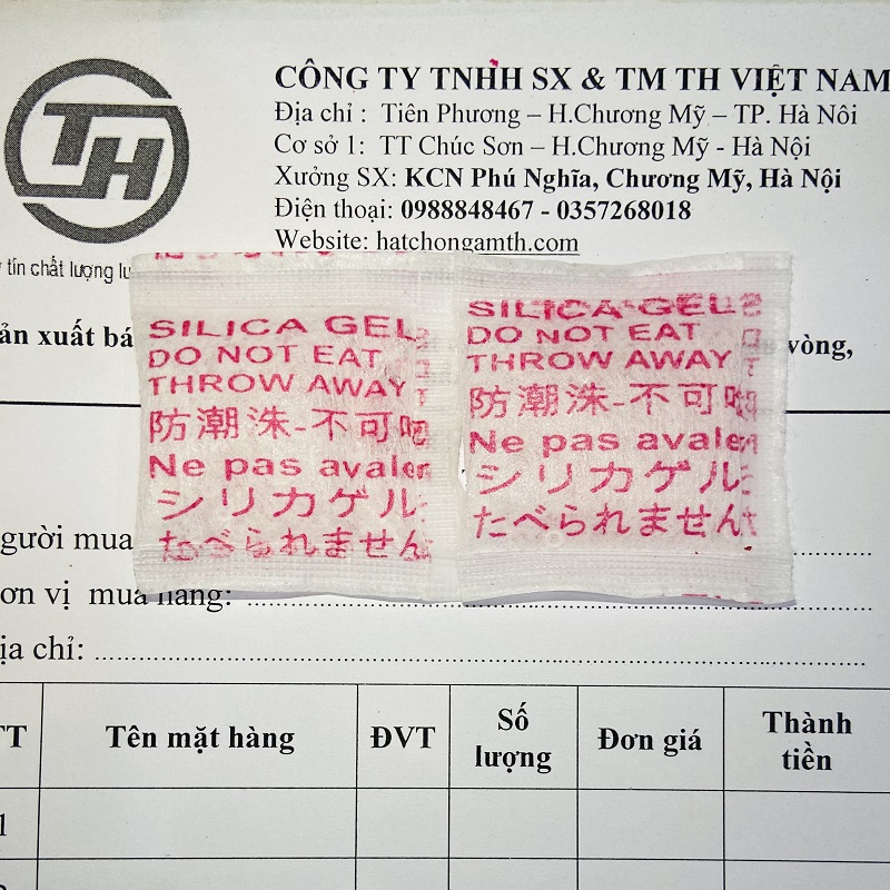 Gói hút ẩm - Loại 5g Đỏ