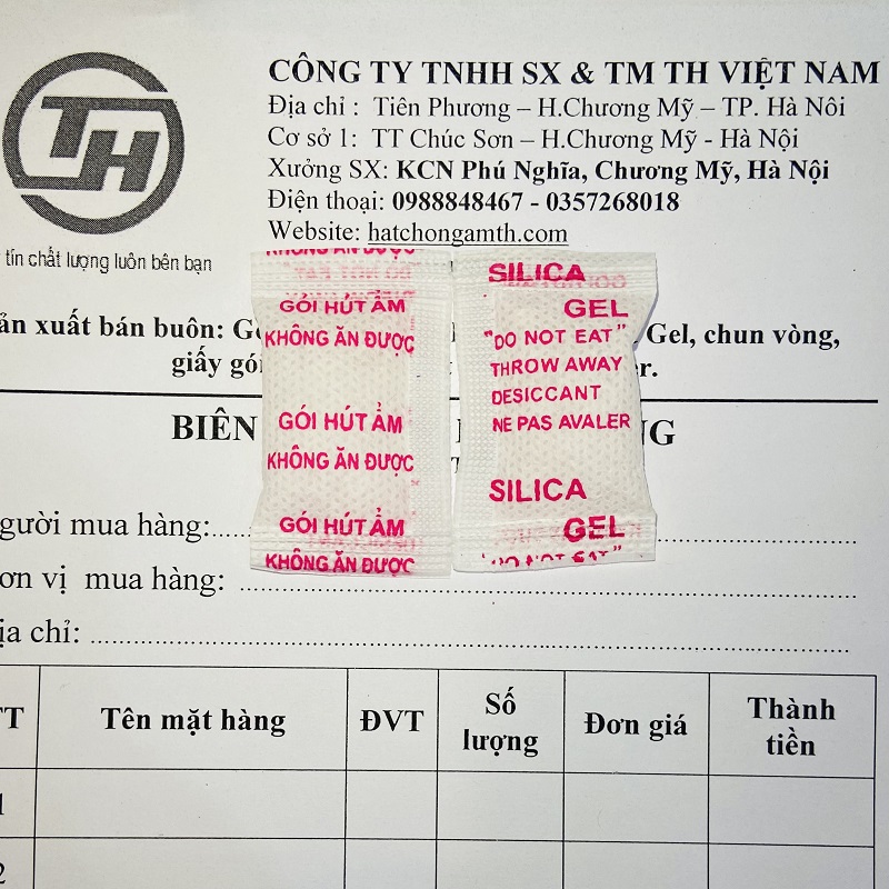 Gói hút ẩm - Loại 2g Đỏ